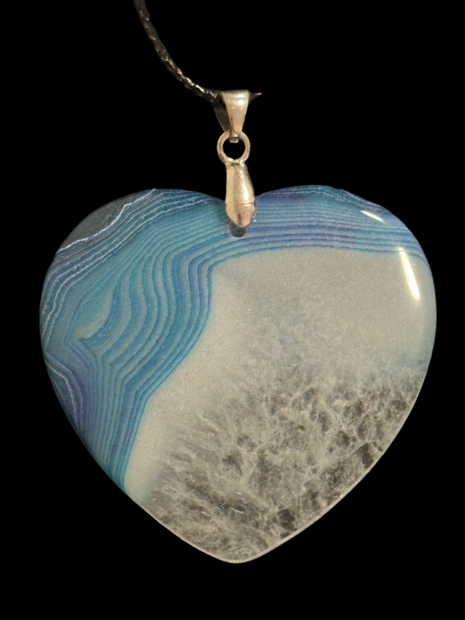 Shoreline Heartfelt Pendant, designed and produced by AstroCreations, makers of unique Zodiac jewelry, galaxy of gifts collection.