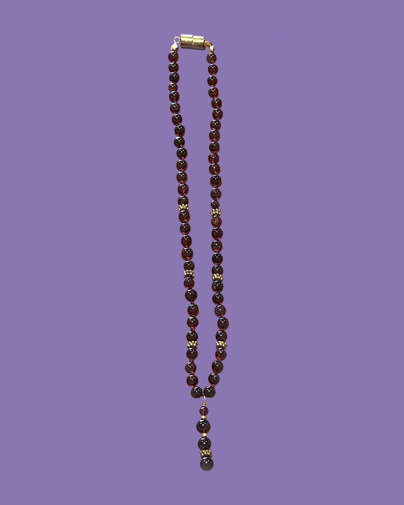 Capricorn Garnet Necklace