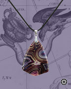 Heavenly_Swirls_pendant with multicolored pattern designed by AstroCreations.