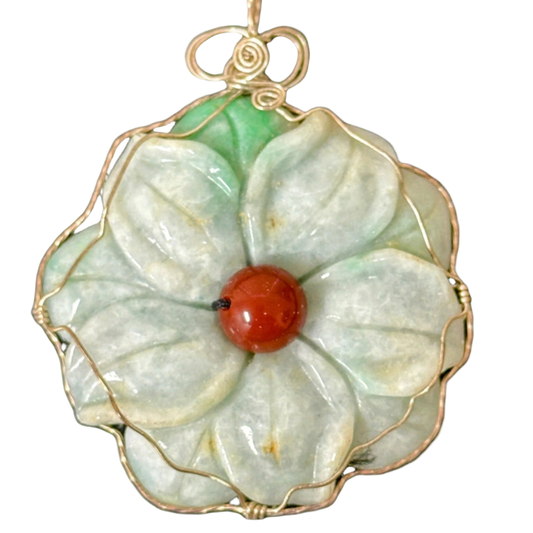 Jade_Lotus_Blossom_Pendant designed and produced by AstroCreations, maker of fine Zodiac jewelry.